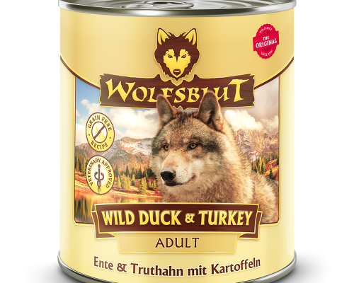 Wolfsblut Wild Duck & Turkey Adult - Ente & Truthahn mit Kartoffel 800g