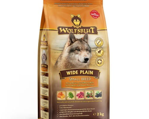 Wolfsblut Wide Plain Small Breed - Pferd mit Süßkartoffel 2kg