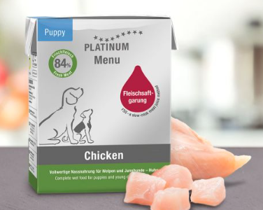 Platinum Nassnahrung Puppy Chicken 375g