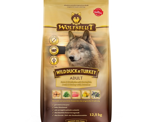 Wolfsblut Wild Duck & Turkey - Ente und Truthahn 12,5kg