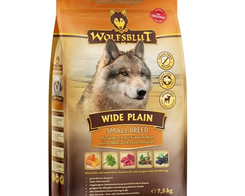 Wolfsblut Wide Plain Small Breed - Pferd mit Süßkartoffel 7,5kg