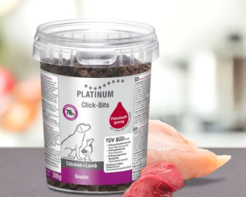 Platinum Click Bits Chicken + Lamb 300g