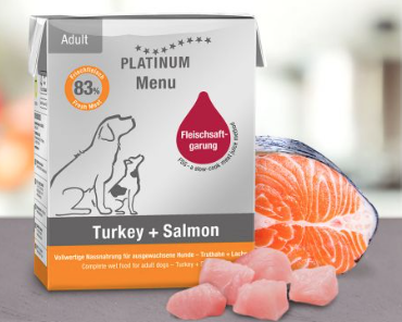 Platinum Nassnahrung Turkey + Salmon 375g