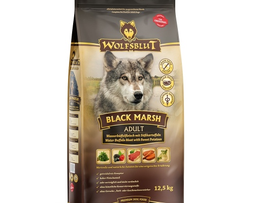 Wolfsblut Black Marsh Adult - Wasserbüffel mit Süßkartoffel 12,5kg