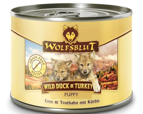 Wolfsblut Wild Duck & Turkey Puppy - Ente & Truthahn mit Kartoffel 200g