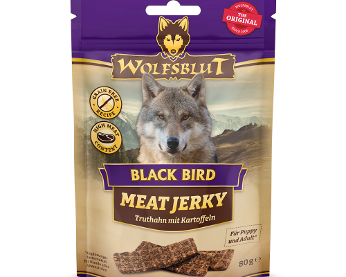 Wolfsblut Black Bird Meat Jerkys - Truthahn mit Süßkartoffel 80g