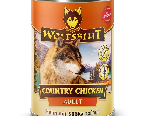 Wolfsblut Country Chicken Adult - Huhn mit Süßkartoffeln 395g