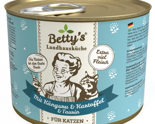 Betty´s Landhausküche Katze mit Känguru & Kartoffel 200g