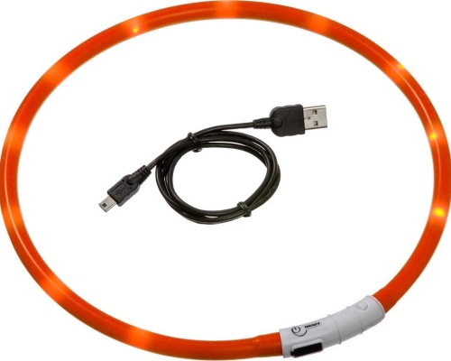 Karlie Visio Light LED Schlauchhalsband, Orange