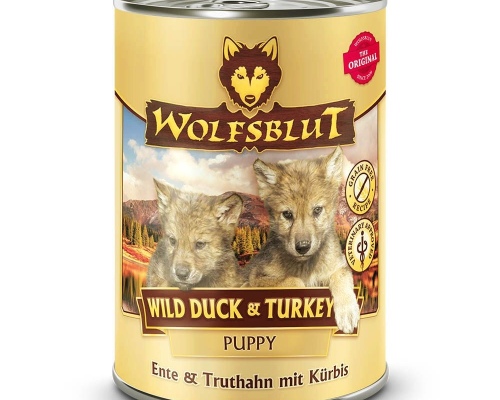 Wolfsblut Wild Duck & Turkey Puppy - Ente & Truthahn mit Kartoffel 395g