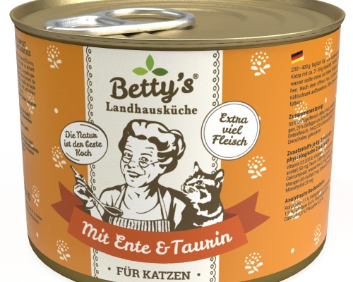 Betty´s Landhausküche Katze mit Ente 200g