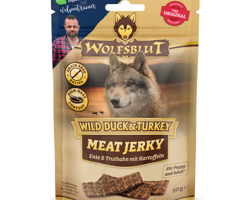 Wolfsblut Wild Duck & Turkey Meat Jerkys - Ente & Truthahn mit Kartoffel 80g