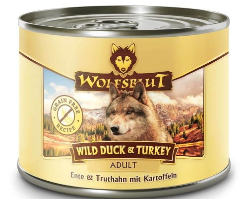 Wolfsblut Wild Duck & Turkey Adult - Ente & Truthahn mit Kartoffel 200g