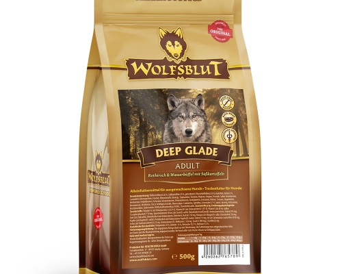 Wolfsblut Deep Glade Adult - Rothirsch mit Süßkartoffel 500g